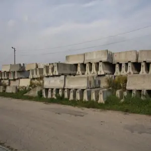 Betonnen hekwerk, 200 stuks.